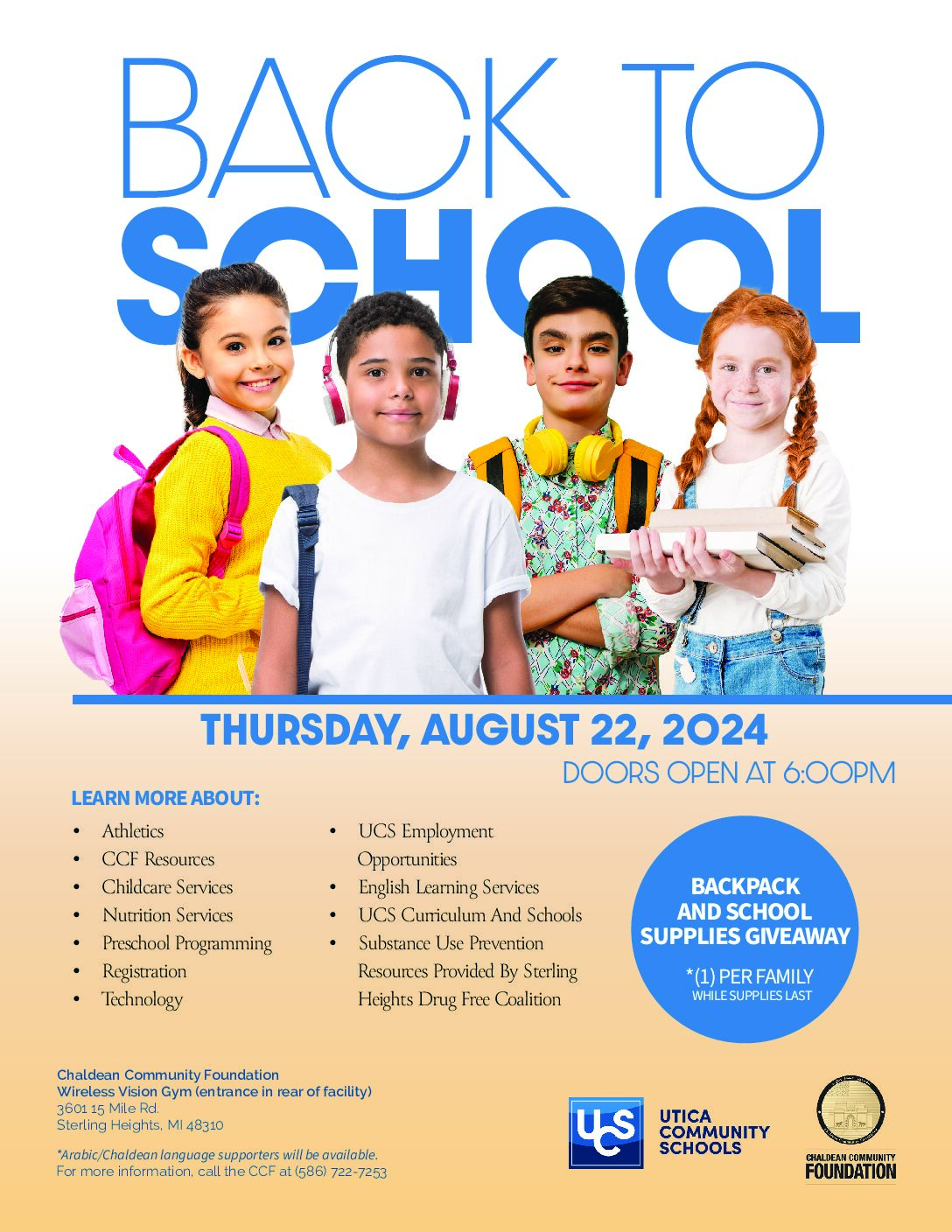 UCS Back to School Event